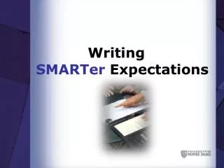 Writing SMARTer Expectations