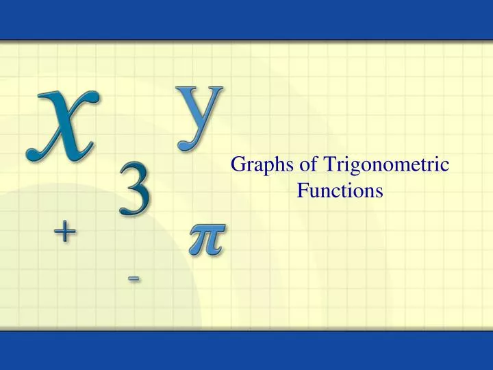 graphs of trigonometric functions