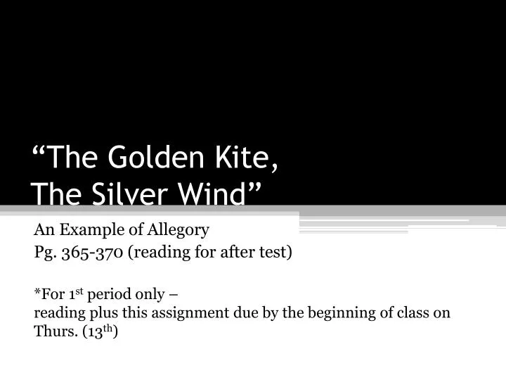 the golden kite the silver wind