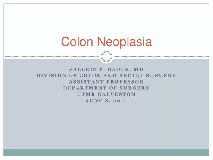 colon neoplasia