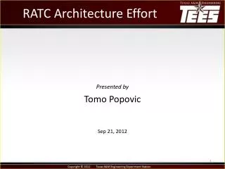 RATC Architecture Effort