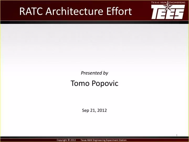 ratc architecture effort