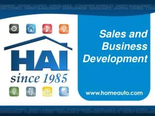 Sales and Business Development