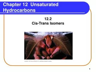 Chapter 12 Unsaturated Hydrocarbons