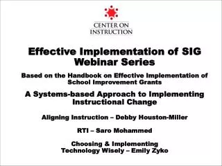 Aligning Instruction - Introduction