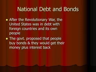 national debt and bonds