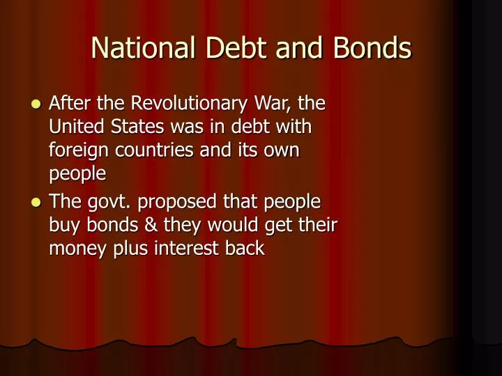 national debt and bonds