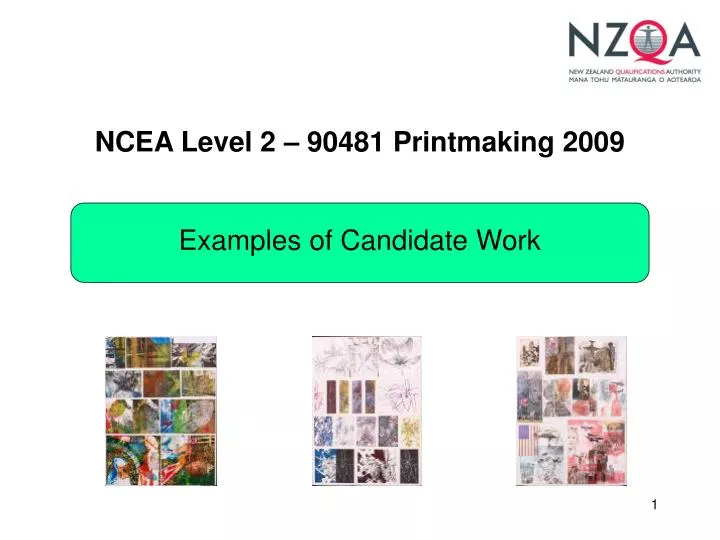 ncea level 2 90481 printmaking 2009