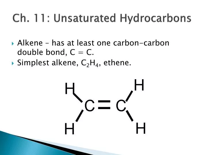 ch 11 unsaturated hydrocarbons