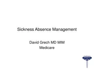 Sickness Absence Management