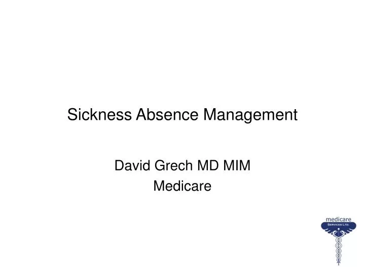 sickness absence management