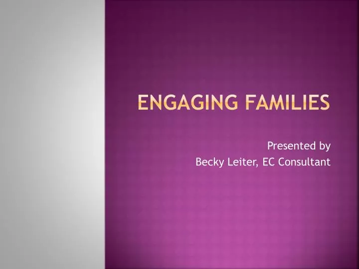 engaging families