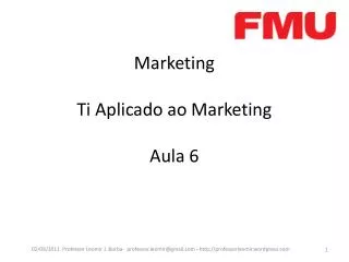 marketing ti aplicado ao marketing aula 6