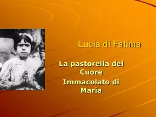 lucia di fatima