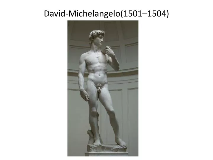 david michelangelo 1501 1504