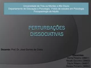 docente prof dr jos gomes da costa