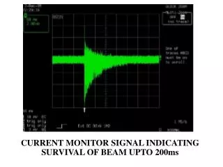 CURRENT MONITOR SIGNAL INDICATING SURVIVAL OF BEAM UPTO 200ms