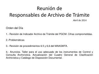 reuni n de responsables de archivo de tr mite
