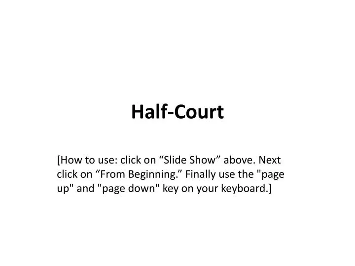 half court