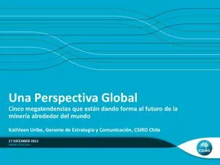 una perspectiva global