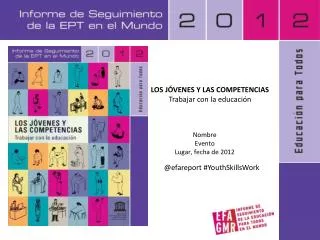 nombre evento lugar fecha de 2012