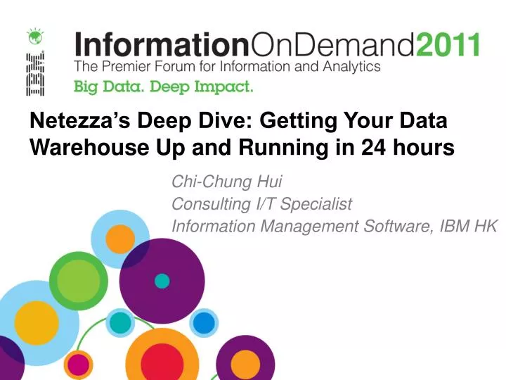 netezza s deep dive getting your data warehouse up and running in 24 hours
