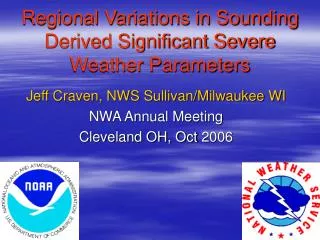 Regional Variations in Sounding Derived Significant Severe Weather Parameters