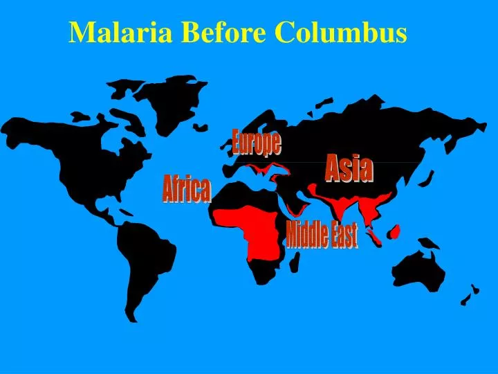 malaria before columbus