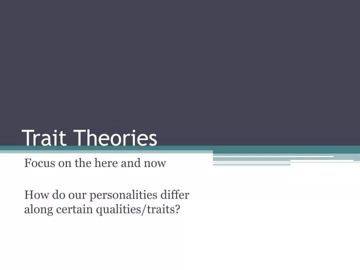 trait theories