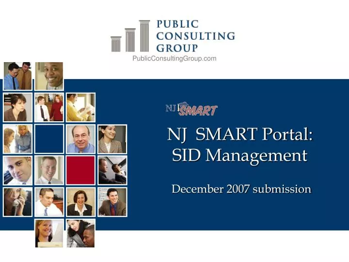 nj smart portal sid management december 2007 submission