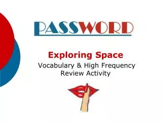 Exploring Space Vocabulary &amp; High Frequency Review Activity