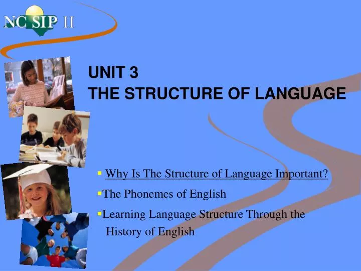 unit 3 the structure of language
