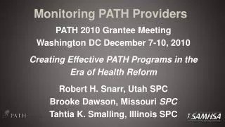 Monitoring PATH Providers