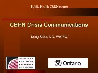 CBRN Crisis Communications