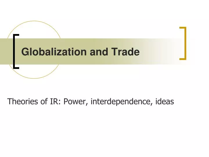 globalization and trade