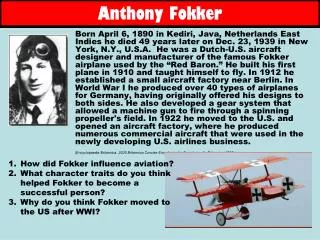 Anthony Fokker