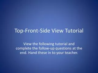 Top-Front-Side View Tutorial