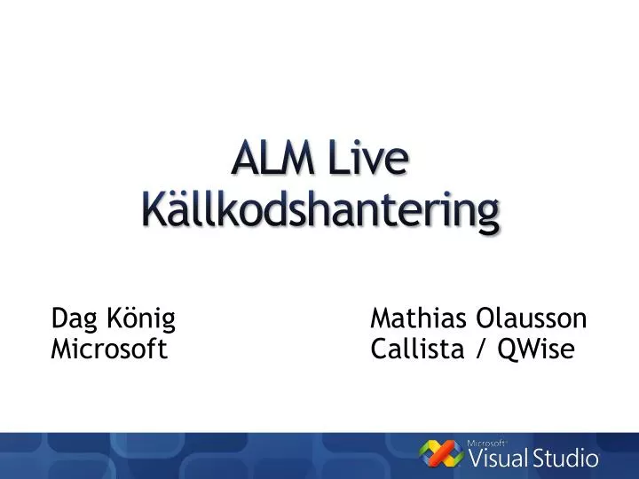 alm live k llkodshantering