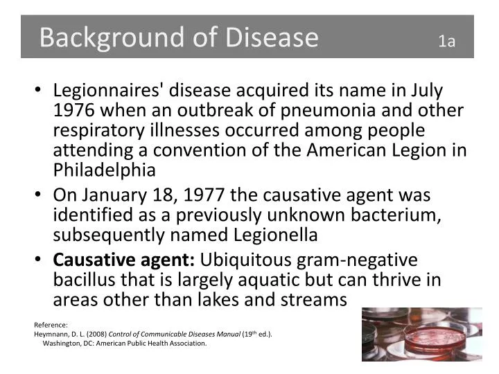 background of disease 1a