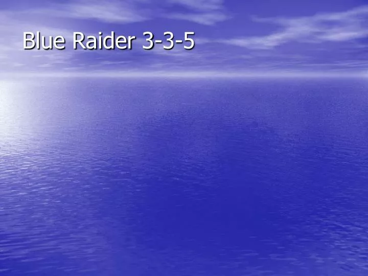 blue raider 3 3 5