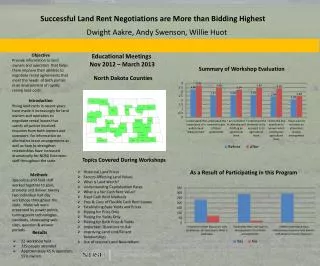 Successful Land Rent Negotiations are More than Bidding H ighest