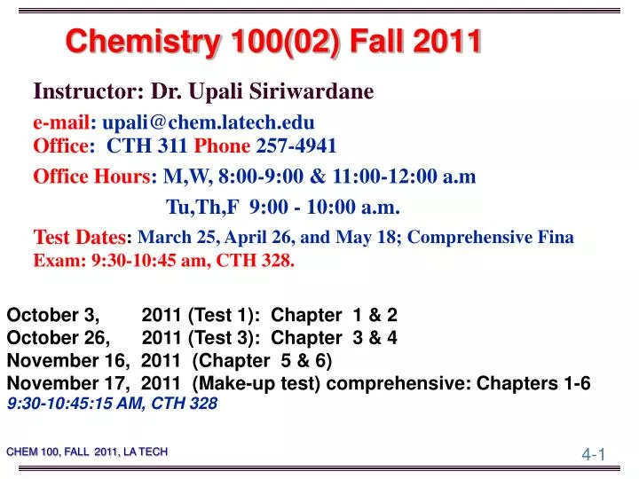 chemistry 100 02 fall 2011