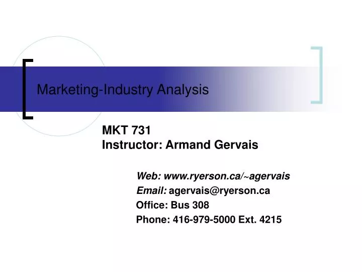 marketing industry analysis