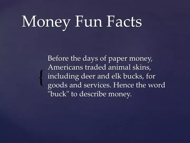money fun facts