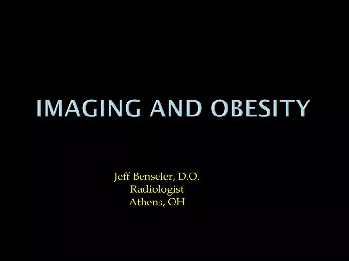 imaging and obesity