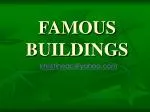 FAMOUS BUILDINGS - slide 1