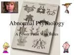 Abnormal Psychology - slide 1