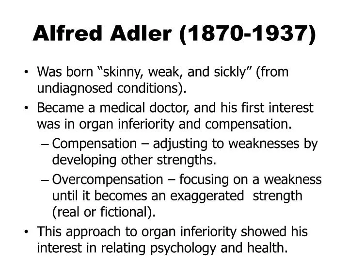 alfred adler 1870 1937