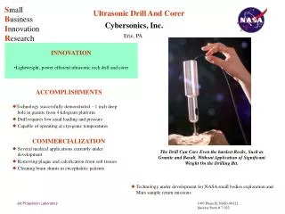 Ultrasonic Drill And Corer