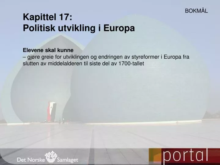 kapittel 17 politisk utvikling i europa
